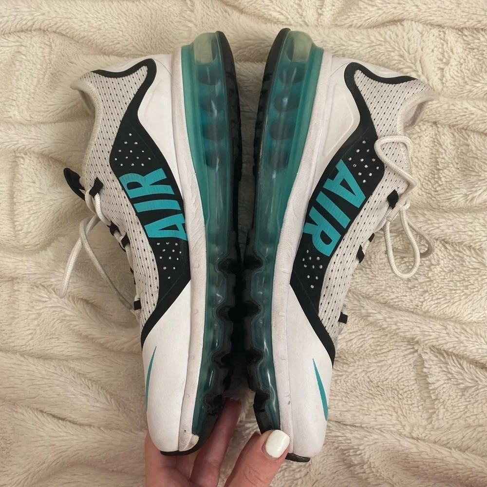 Nike Air Max More White Dusty Cactus men’s sneakers Sz 8